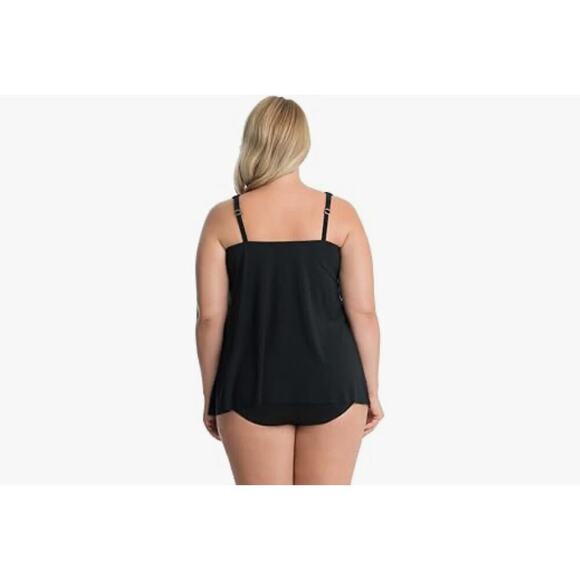 Miraclesuit Swim Plus Size Illusionist Mirage Underwire Bra Tankini US 22W NWT - Picture 2 of 11